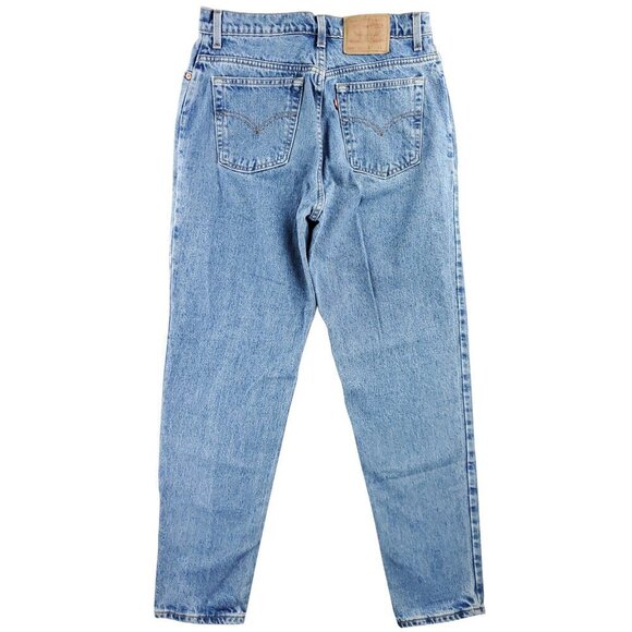 Levi's 551 Jeans Vintage 90s USA High Waist Relaxed Tapered Women 14 Long 33x32 - Picture 4 of 13